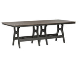 Berlin Gardens Harbor Bar Tables 44" x 96" Rectangular Bar Table with Hammered Top