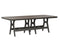 Berlin Gardens Harbor Bar Tables 44" x 96" Rectangular Bar Table with Hammered Top
