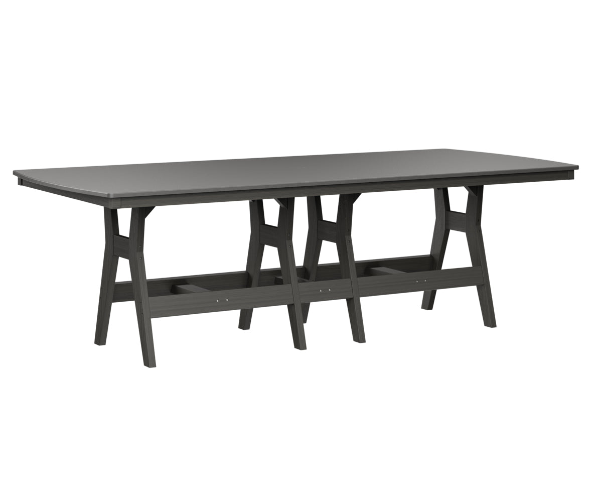 Berlin Gardens Harbor Bar Tables 44" x 96" Rectangular Bar Table with Hammered Top