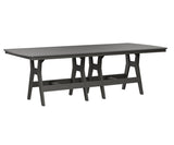 Berlin Gardens Harbor Bar Tables 44" x 96" Rectangular Bar Table with Hammered Top