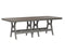 Berlin Gardens Harbor Bar Tables 44" x 96" Rectangular Bar Table with Hammered Top