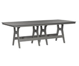 Berlin Gardens Harbor Bar Tables 44" x 96" Rectangular Bar Table with Hammered Top