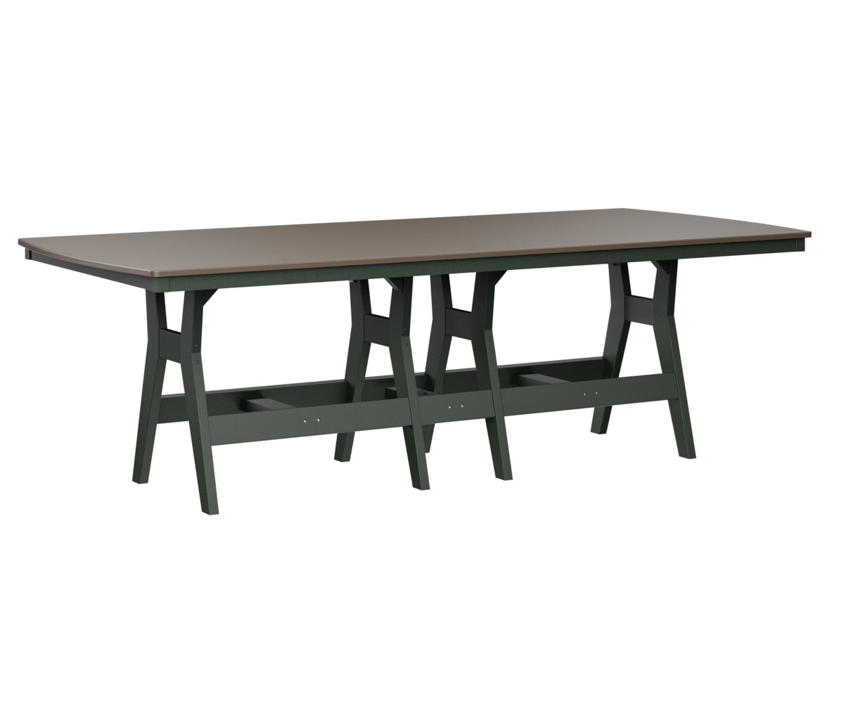 Berlin Gardens Harbor Bar Tables 44" x 96" Rectangular Bar Table with Hammered Top