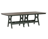 Berlin Gardens Harbor Bar Tables 44" x 96" Rectangular Bar Table with Hammered Top