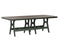 Berlin Gardens Harbor Bar Tables 44" x 96" Rectangular Bar Table with Hammered Top