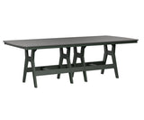 Berlin Gardens Harbor Bar Tables 44" x 96" Rectangular Bar Table with Hammered Top