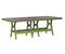 Berlin Gardens Harbor Bar Tables 44" x 96" Rectangular Bar Table with Hammered Top