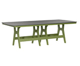 Berlin Gardens Harbor Bar Tables 44" x 96" Rectangular Bar Table with Hammered Top