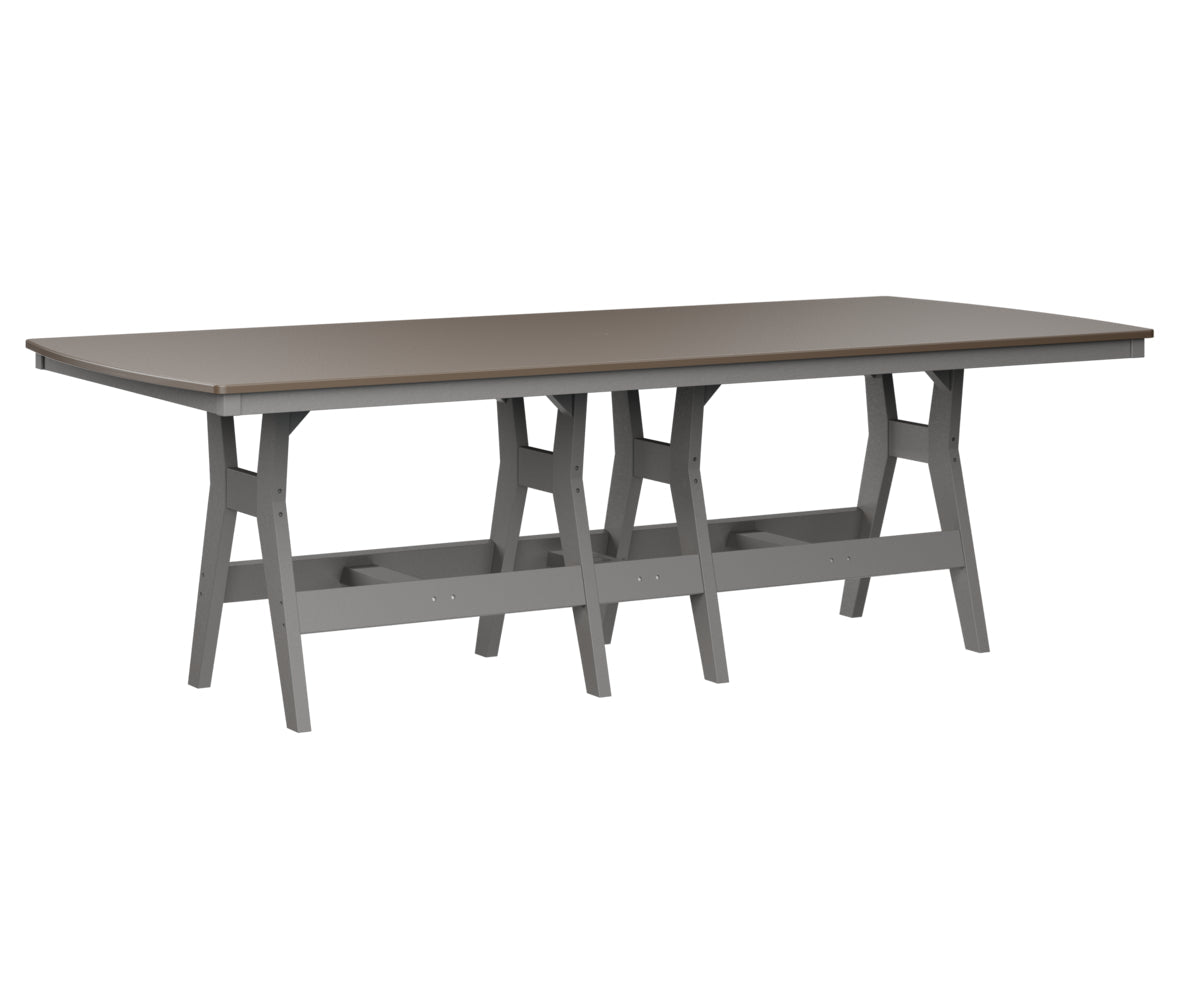 Berlin Gardens Harbor Bar Tables 44" x 96" Rectangular Bar Table with Hammered Top