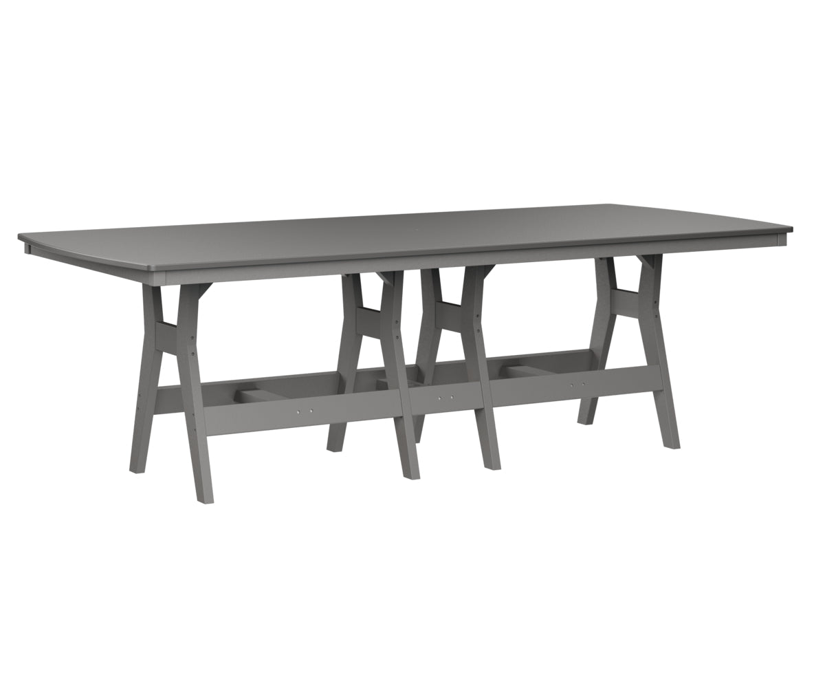 Berlin Gardens Harbor Bar Tables 44" x 96" Rectangular Bar Table with Hammered Top
