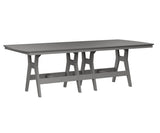 Berlin Gardens Harbor Bar Tables 44" x 96" Rectangular Bar Table with Hammered Top