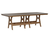 Berlin Gardens Harbor Bar Tables 44" x 96" Rectangular Bar Table with Hammered Top