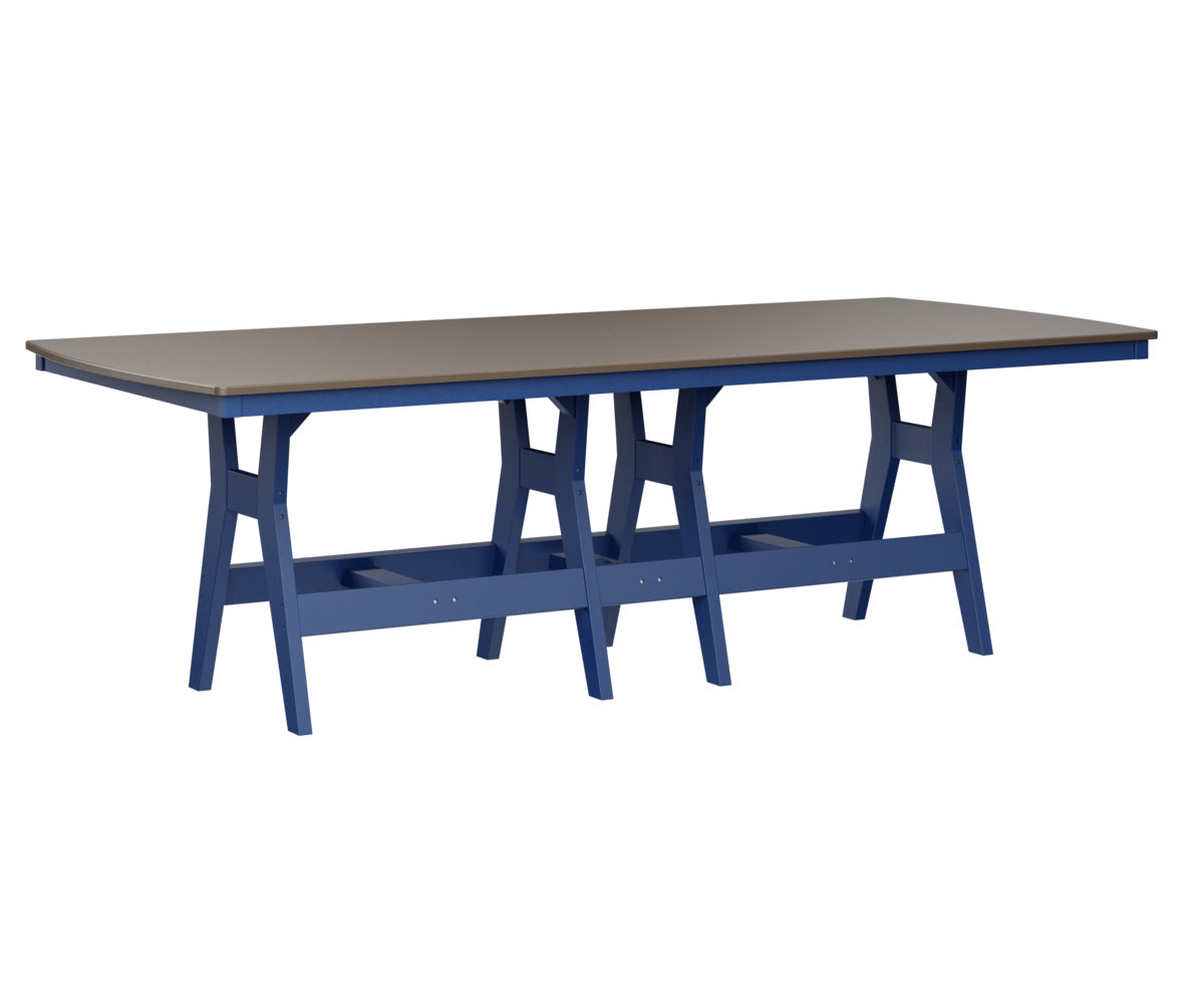 Berlin Gardens Harbor Bar Tables 44" x 96" Rectangular Bar Table with Hammered Top