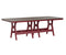 Berlin Gardens Harbor Bar Tables 44" x 96" Rectangular Bar Table with Hammered Top