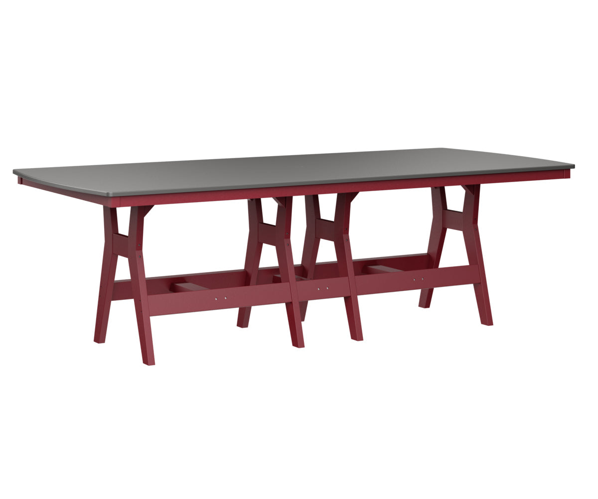 Berlin Gardens Harbor Bar Tables 44" x 96" Rectangular Bar Table with Hammered Top