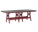 Berlin Gardens Harbor Bar Tables 44" x 96" Rectangular Bar Table with Hammered Top
