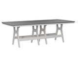 Berlin Gardens Harbor Bar Tables 44" x 96" Rectangular Bar Table with Hammered Top