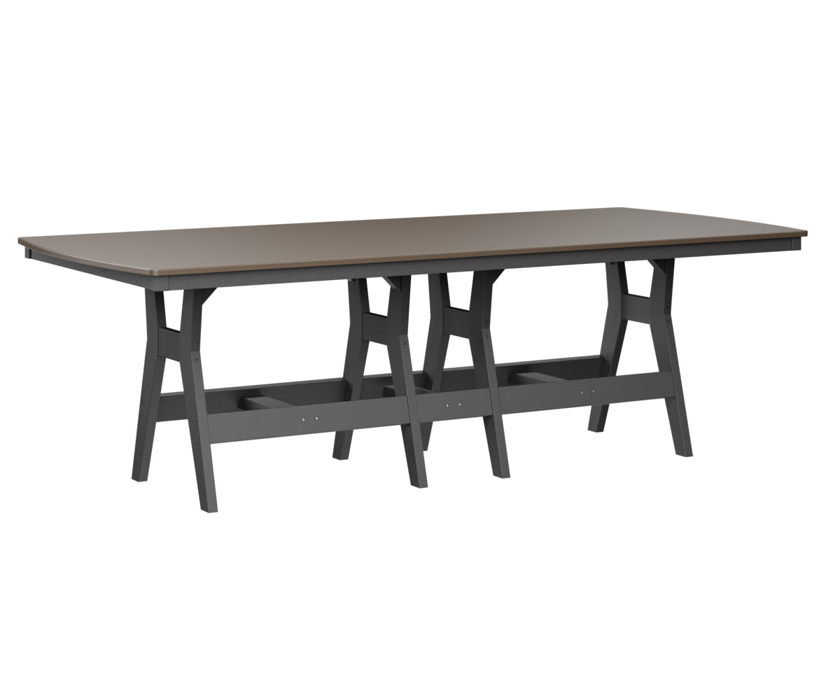 Berlin Gardens Harbor Bar Tables 44" x 96" Rectangular Bar Table with Hammered Top