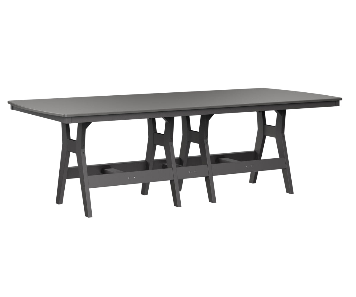 Berlin Gardens Harbor Bar Tables 44" x 96" Rectangular Bar Table with Hammered Top