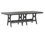 Berlin Gardens Harbor Bar Tables 44" x 96" Rectangular Bar Table with Hammered Top