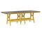 Berlin Gardens Harbor Bar Tables 44" x 96" Rectangular Bar Table with Hammered Top