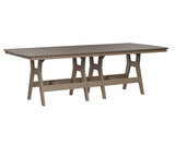Berlin Gardens Harbor Bar Tables 44" x 96" Rectangular Bar Table with Hammered Top