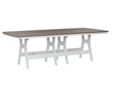 Berlin Gardens Harbor Bar Tables 44" x 96" Rectangular Bar Table with Hammered Top