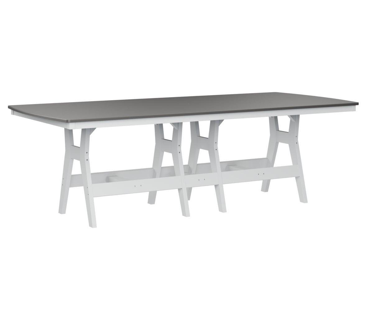 Berlin Gardens Harbor Bar Tables 44" x 96" Rectangular Bar Table with Hammered Top