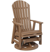Berlin Gardens Comfo-Back Swivel Glider with Allochrome Brackets