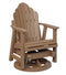 Berlin Gardens Cozi-Back Swivel Glider with Allochrome Brackets