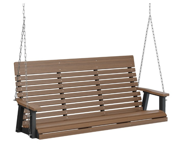 Berlin Gardens Casual-Back Three Seat Swing (Zinc Chains)