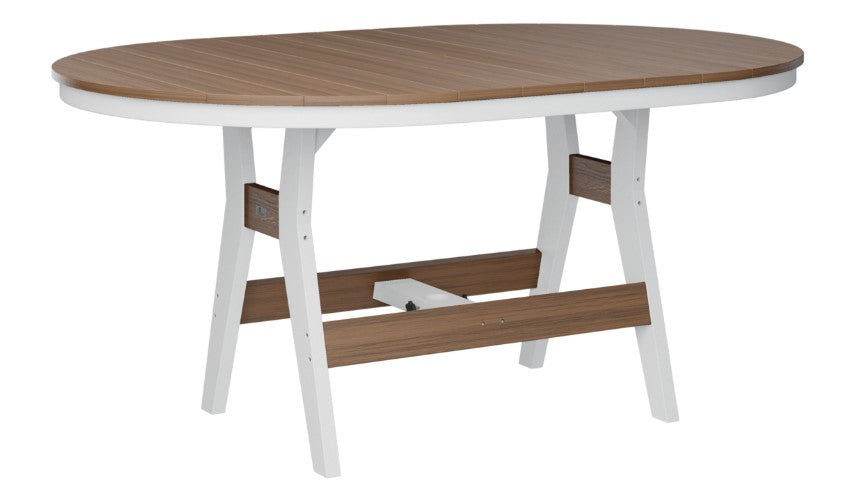 Berlin Gardens Harbor Bar Tables Standard Top 44" x 64" Oblong Bar Table