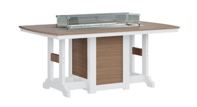 Berlin Gardens Garden Classic Standard Top 44" x 72" Rectangular Fire Counter Table