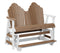 Berlin Gardens Cozi-Back Double Counter Glider with Allochrome Brackets