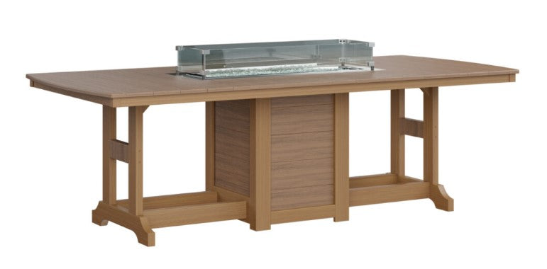 Berlin Gardens Garden Classic Standard Top 44" x 96" Rectangular Fire Bar Table