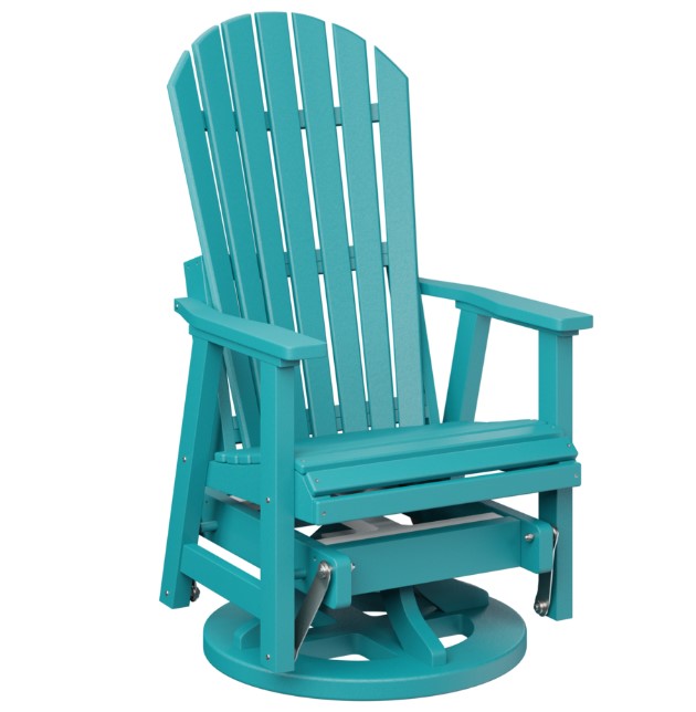 Berlin Gardens Comfo-Back Swivel Glider with Allochrome Brackets