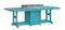 Berlin Gardens Garden Classic Standard Top 44" x 96" Rectangular Fire Dining Table