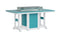 Berlin Gardens Garden Classic Standard Top 44" x 72" Rectangular Fire Bar Table