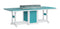 Berlin Gardens Garden Classic Standard Top 44" x 96" Rectangular Fire Dining Table