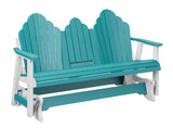 Berlin Gardens Cozi-Back Three Seat Glider w/Console Allochrome Brackets