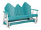 Berlin Gardens Cozi-Back Three Seat Glider w/Console Allochrome Brackets