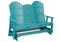 Berlin Gardens Comfo-Back Three Seat Glider w/Console Allochrome Brackets