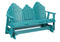 Berlin Gardens Cozi-Back Three Seat Glider w/Console Allochrome Brackets