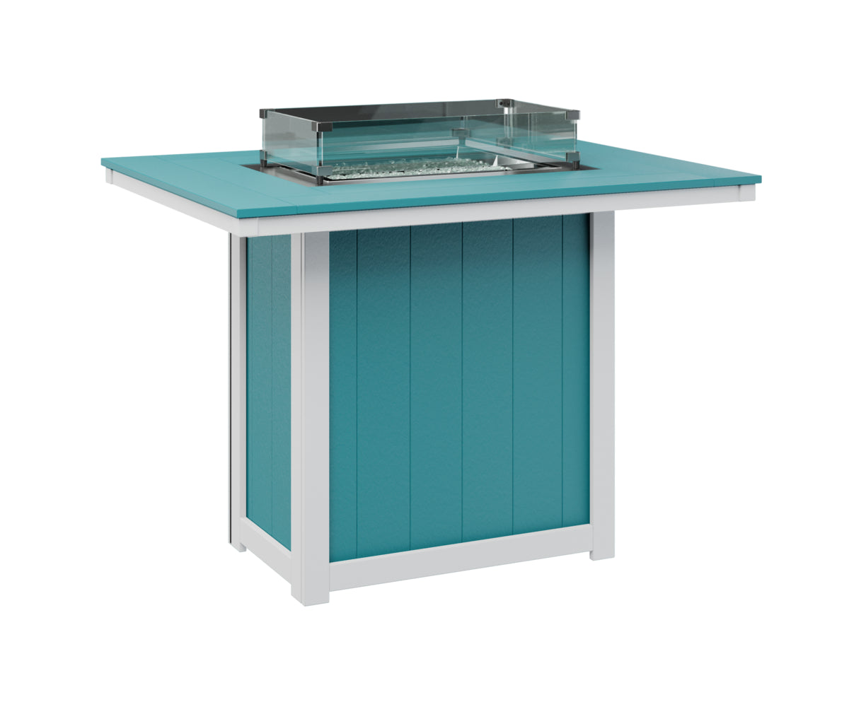 Berlin Gardens Donoma Standard Top 42" x 54" Rectangular Fire Table Bar