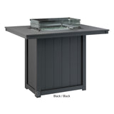 Berlin Gardens Donoma Standard Top 42" x 54" Rectangular Fire Table Bar