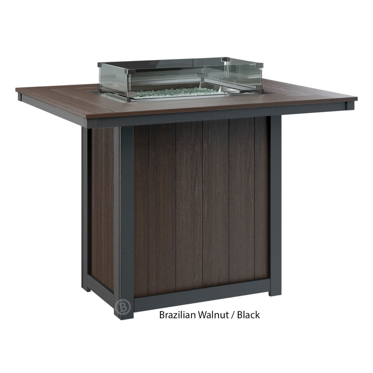 Berlin Gardens Donoma Standard Top 42" x 54" Rectangular Fire Table Bar