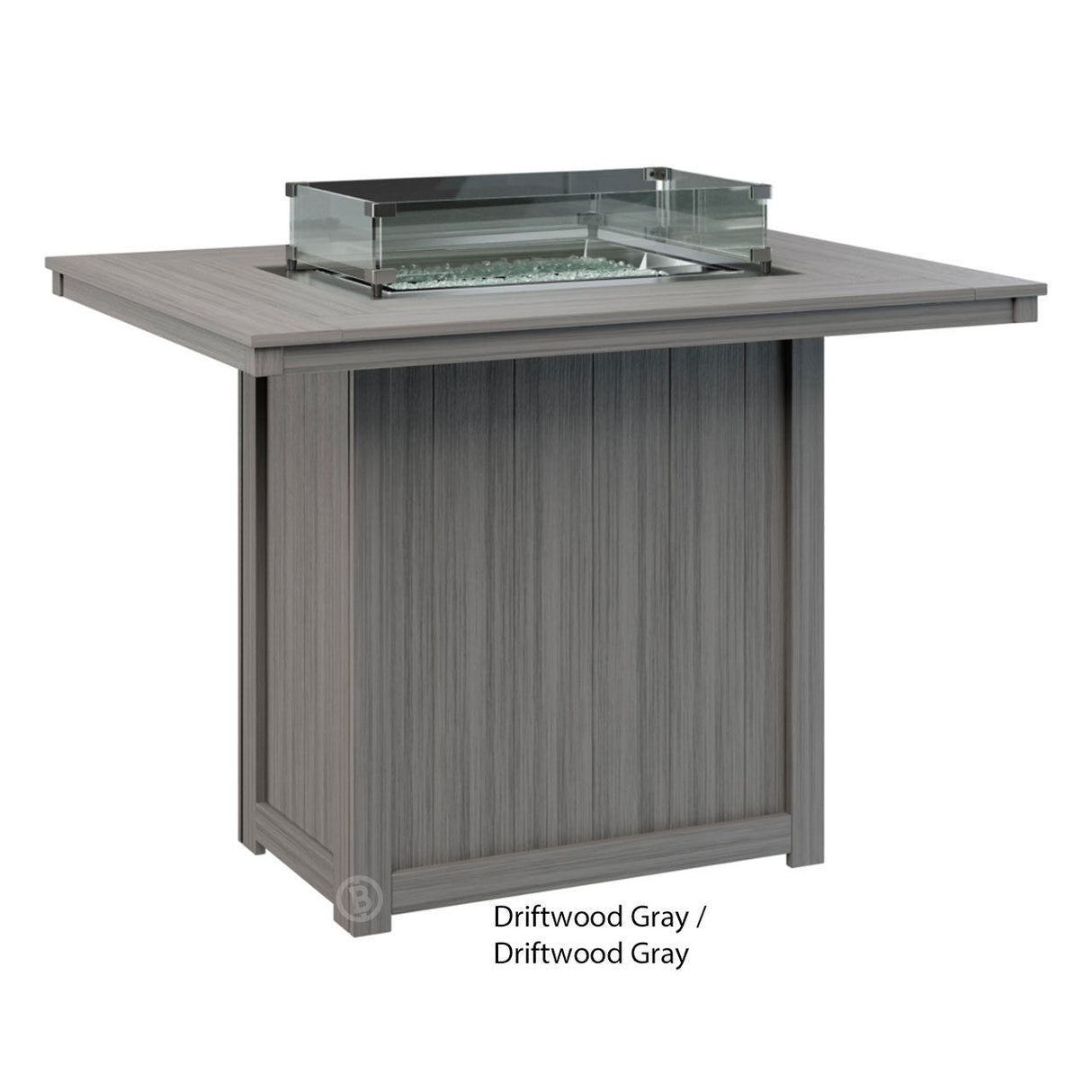 Berlin Gardens Donoma Standard Top 42" x 54" Rectangular Fire Table Bar