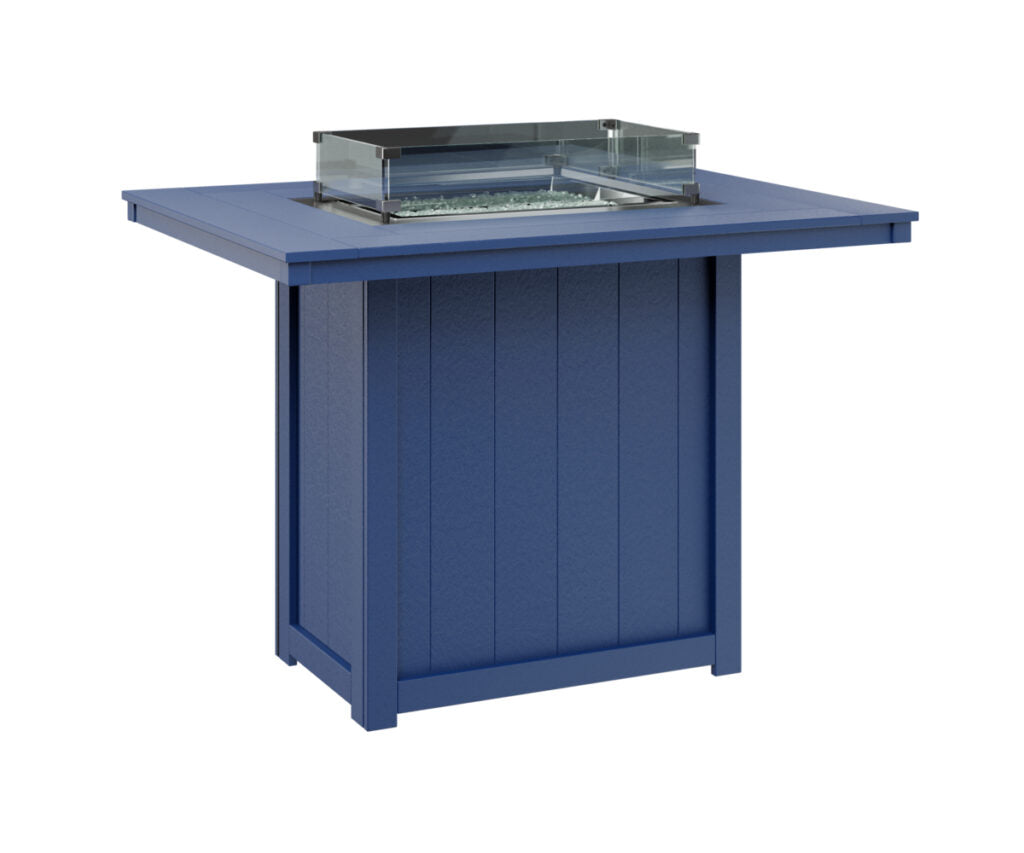 Berlin Gardens Donoma Standard Top 42" x 54" Rectangular Fire Table Bar