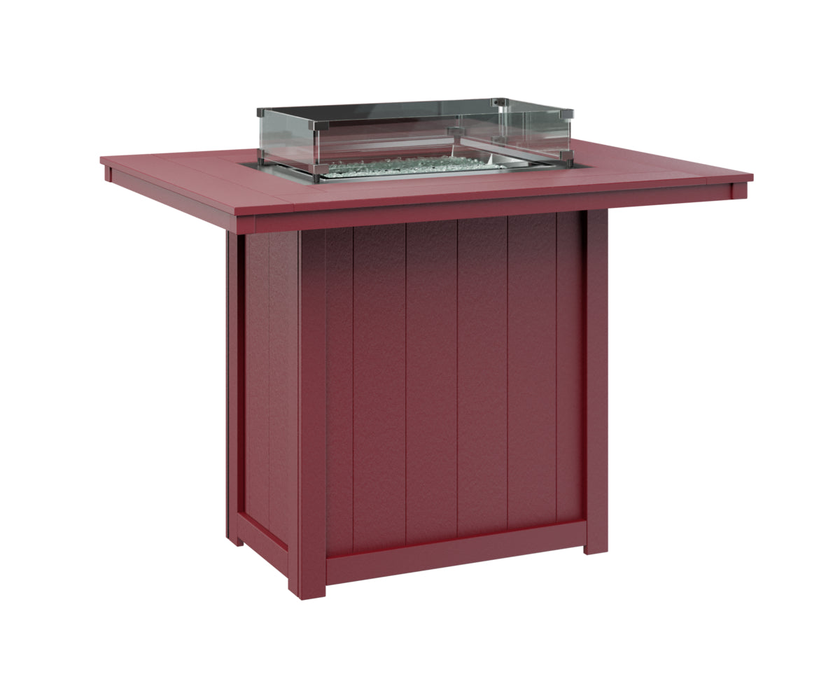 Berlin Gardens Donoma Standard Top 42" x 54" Rectangular Fire Table Bar