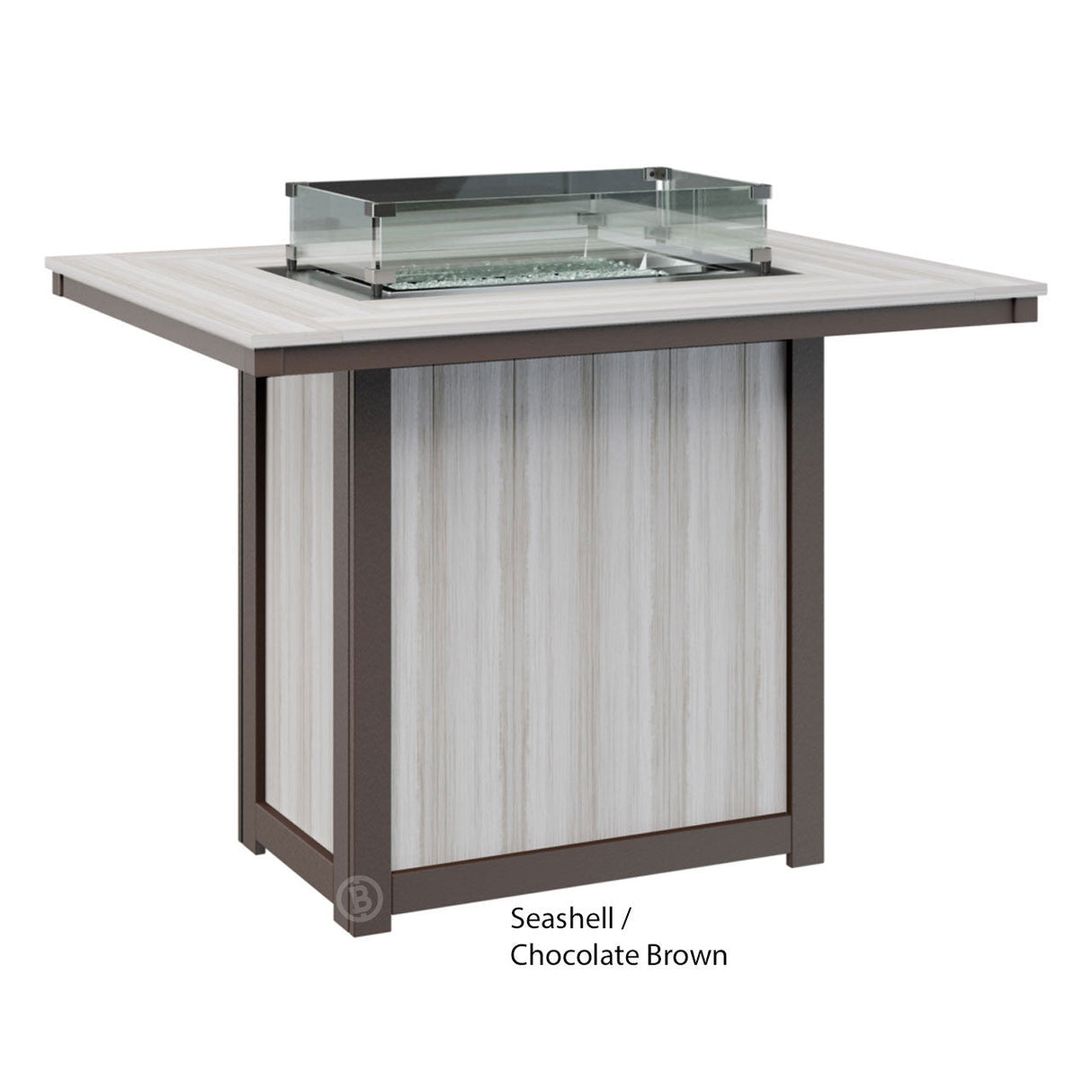 Berlin Gardens Donoma Standard Top 42" x 54" Rectangular Fire Table Bar